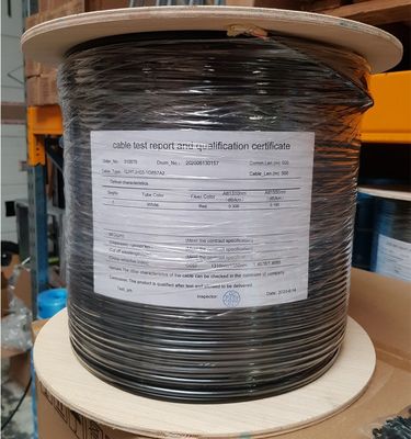 FTTH 1 Core Fiber Optic Cable 500m 5.0mm Double Sheath 4.6mm 6.0 G657A2