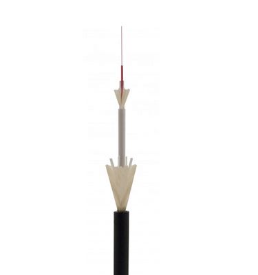 FTTH 1 Core Fiber Optic Cable 500m 5.0mm Double Sheath 4.6mm 6.0 G657A2
